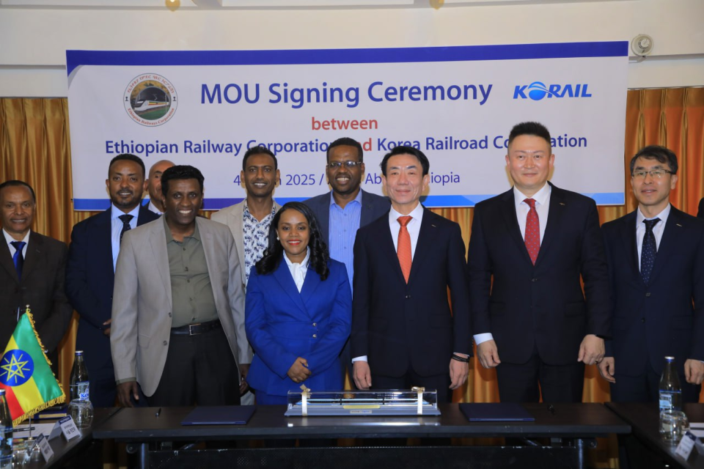 Ethiopian, Korea Railroad Corporations Sign MoU on Improving Efficiency of Ethiopia’s Rail Services